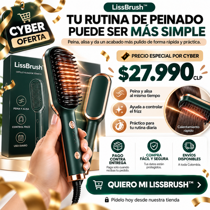 LissBrush™ | Cepillo Alisador Térmico