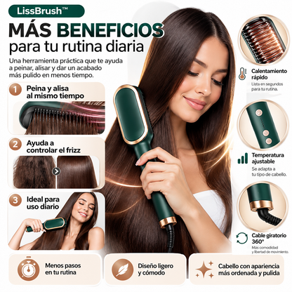 LissBrush™ | Cepillo Alisador Térmico