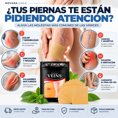VenaLisse® | Parches de Cuidado para Varicez