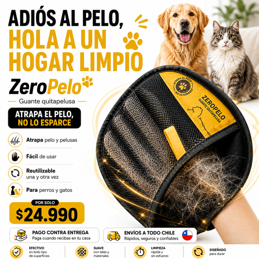ZeroPelo-Guante Quita Pelos.