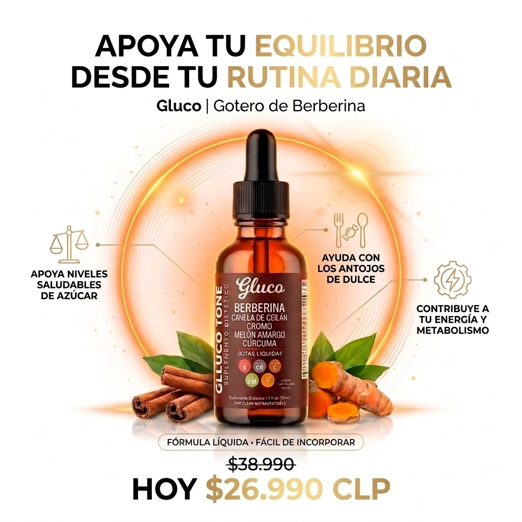 Gluco®| Suplemento gotero de Berberina