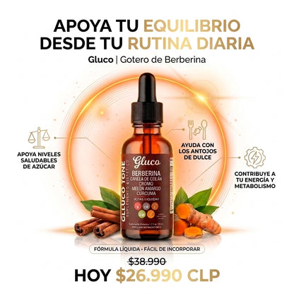 Gluco®| Suplemento gotero de Berberina