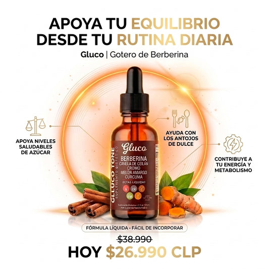 Gluco®| Suplemento gotero de Berberina