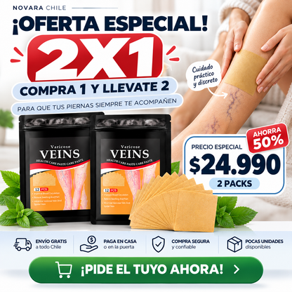 VenaLisse® | Parches de Cuidado para Varicez